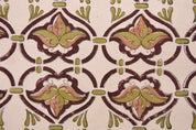 Duck canvas 50" Wide, block print fabric, handmade floral art, Indian linen fabric, cotton cushions and tablecloth - HRIDYAVAN