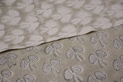 Fabric for window curtains, pure linen 58" wide, premium fabric for pillow cover, cushion cover, table napkins - MASHROOM