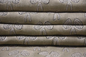 Fabric for window curtains, pure linen 58" wide, premium fabric for pillow cover, cushion cover, table napkins - MASHROOM