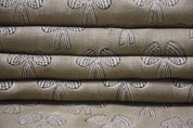 Fabric for window curtains, pure linen 58" wide, premium fabric for pillow cover, cushion cover, table napkins - MASHROOM