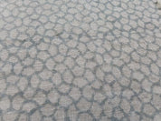 Eco-Friendly Hand Block Print Grey Thick Linen Fabric - Vintage