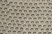 Eco-Friendly Handmade Block Print Beige Thick linen Fabric JuJu Flower