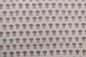 Eco-Friendly Hand Block Print Bronze Duck Canvas Fabric - Kohinoor