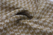 Eco- Friendly Hand Block Print Green Floral Thick Linen Fabric - Traz
