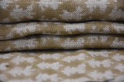 Eco- Friendly Hand Block Print Green Floral Thick Linen Fabric - Traz