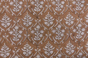 Eco Friendly Hand Block Print Grey Pure Linen 58 WFabric - Vishalpushp