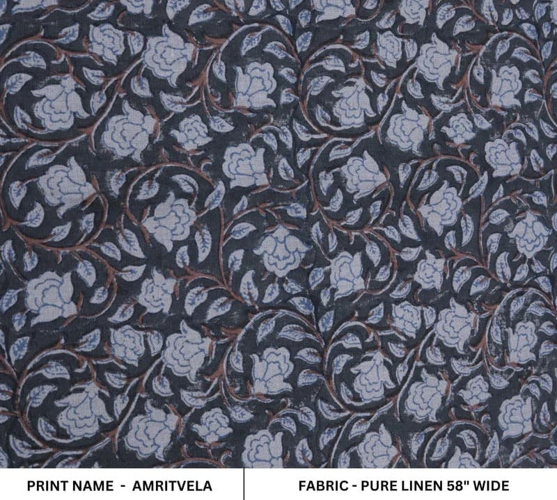 EcoFriendly-HandmadeBlockPrintBrown-PureLinenFabric-Amritvela_8.jpg