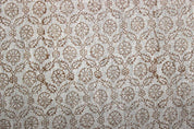 Hand finished Block Print Thick Linen Fabric For pillow fabric - Shenaaj