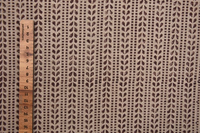 Hand Block Print Visceous Thick Linen Fabric For Interior - Ratanbel