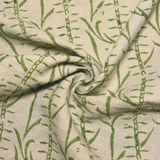 Handcrafted Block Print Pure Linen Fabric Home Decor - Sugarcane