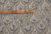 Elegant Hand Block Print viscose Linen Fabric Curtains - Amarbel Design
