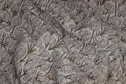 Premium Hand Block Print Visceous Linen Fabric - Heart Vine