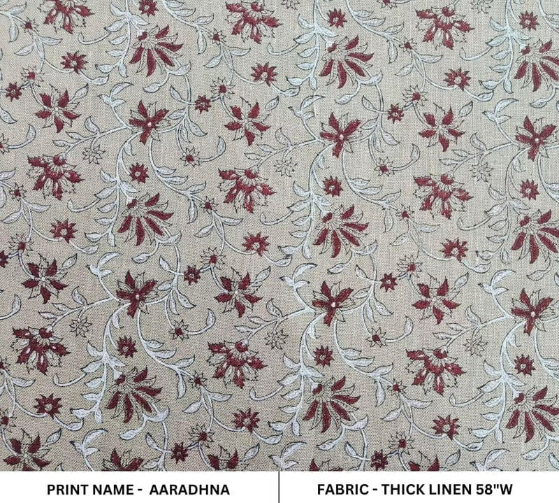 FloralBlock-PrintedLinenFabricRed_Gray-Aradhana_1.jpg