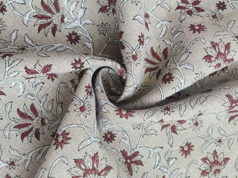FloralBlock-PrintedLinenFabricRed_Gray-Aradhana_2.jpg