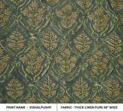 Premium Block Print Fabric for Cushion Covers Case - Vishalpushp