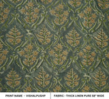 Premium Block Print Fabric for Cushion Covers Case - Vishalpushp