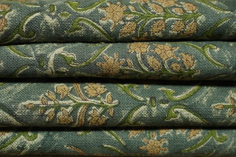 Premium Block Print Fabric for Cushion Covers Case - Vishalpushp