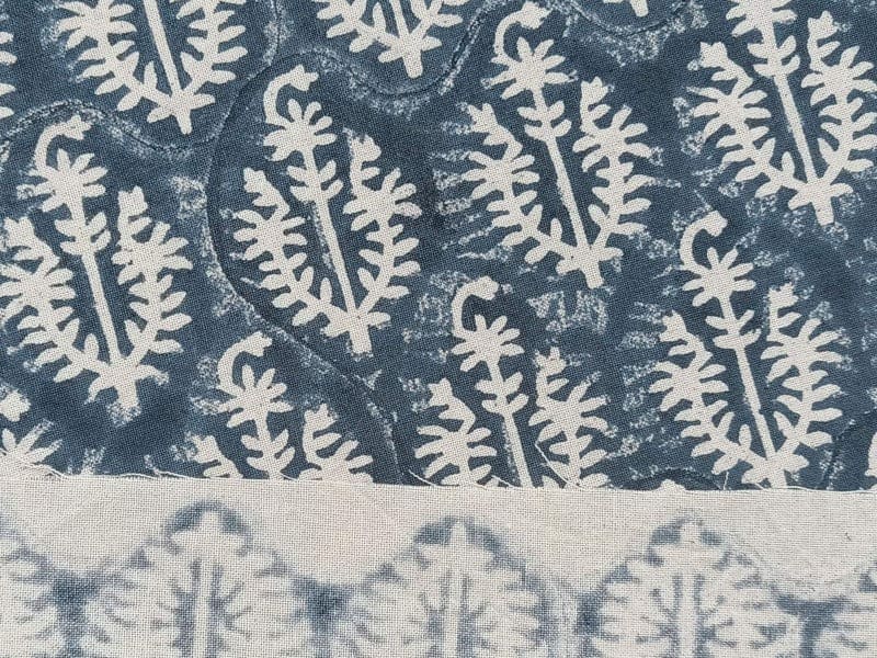 Block Print Gray Floral Fabric for Neutral Bedroom – Neel Gagan