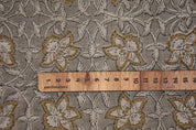 Hand Block Brown & Pink Linen Fabric for Cushions – Chudamani