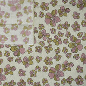 Hand Block Floral Linen Fabric For Curtains – Jhil Mill