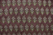 Hand Block Floral Linen Fabric for Cushion Covers – Mormukut