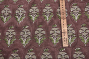 Hand Block Floral Linen Fabric for Cushion Covers – Mormukut
