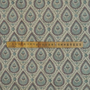 Hand Block Print Linen Fabric for Floral Home Decor- Pan Patti