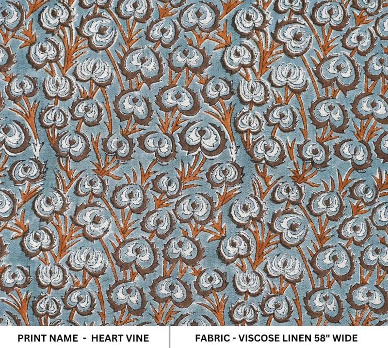 HandBlock-PrintedGreyBrownFloral-ViscoseLinenFabric-HeartVine_1.jpg