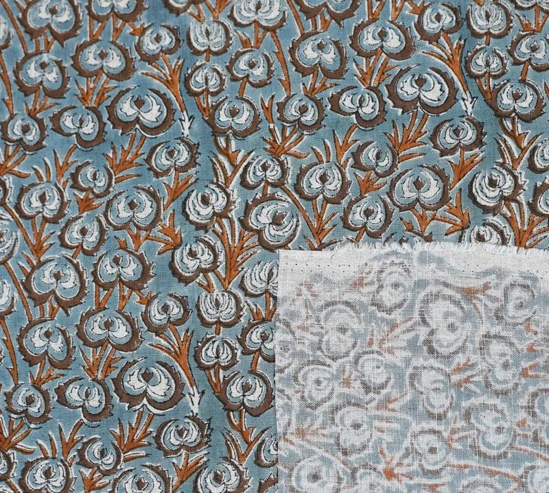 HandBlock-PrintedGreyBrownFloral-ViscoseLinenFabric-HeartVine_4.jpg