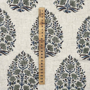 Hand Block Thick Linen print for home decor - Chopad
