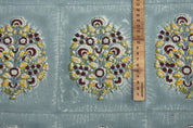 Hand Block Print Duck Canvas Fabric For pillow -  Guldasta