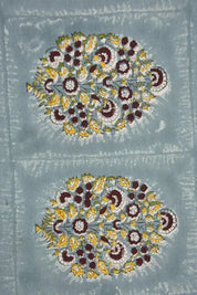 Hand Block Print Duck Canvas Fabric For pillow -  Guldasta