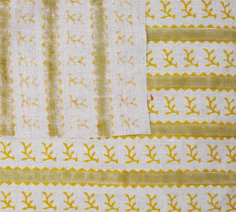 HandBlockPrint-Green_Mustard-FloralPureLinenFabric-PhoolDali_3.jpg