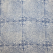 Hand Block Print Off-White Linen Fabric for Home Decor - Chunari