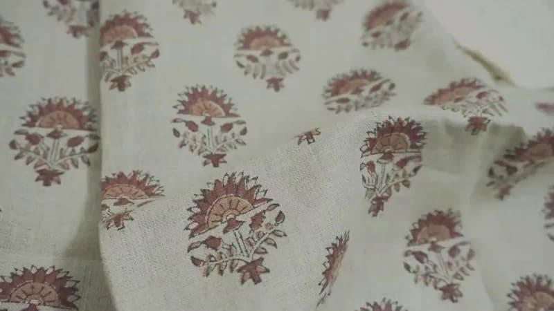 HandBlockPrint-PureLinenGray_Brown-FloralFabric-Indrajeet_2.jpg