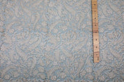Hand Block print Viscoes Linen Fabric For Curtain - Black Forest