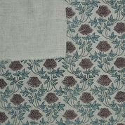 Hand Block Print Viscose Linen Indian Fabric - Khubsurat