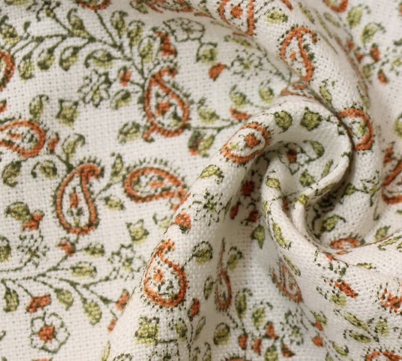 HandBlockPrintOrangeFloral-OffWhiteLinen58WFabric-KeriJaal_2.jpg