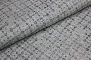 Hand Woven Block Print Thick Linen Fabric For Interior - Sitara