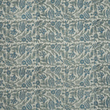 Handmade Ker Sangari Blue Floral Linen Upholstery Fabric