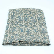 Handmade Ker Sangari Blue Floral Linen Upholstery Fabric