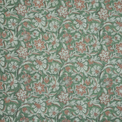 Hand Block Print Jarul Brown Thick Linen Napkins Fabric