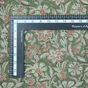 Hand Block Print Jarul Brown Thick Linen Napkins Fabric