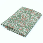 Hand Block Print Jarul Brown Thick Linen Napkins Fabric