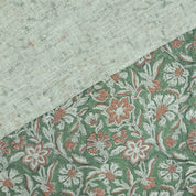 Hand Block Print Jarul Brown Thick Linen Napkins Fabric