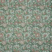 Hand Block Print Jarul Brown Thick Linen Napkins Fabric