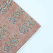 Hand Block Print Inderdhanush Brown Boho Linen Fabric