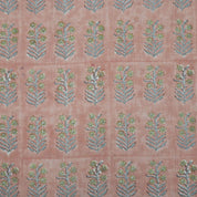 Hand Block Print Inderdhanush Brown Boho Linen Fabric