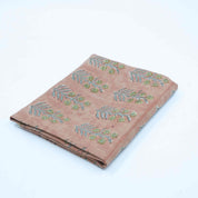 Hand Block Print Inderdhanush Brown Boho Linen Fabric