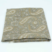 Handmade Yellow Floral Thick Linen Decor Fabric - Kiara